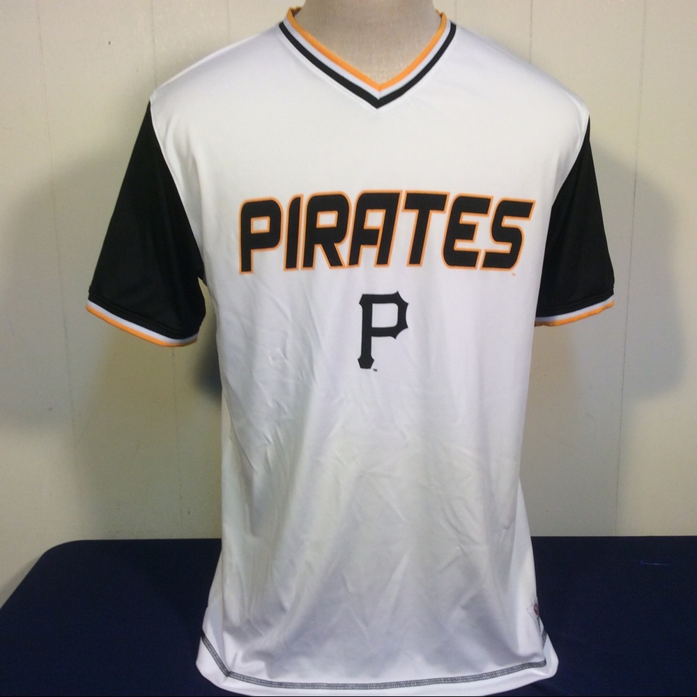 MLB Pittsburgh Pirates Pullover mens baseball Jersey size large True Fan